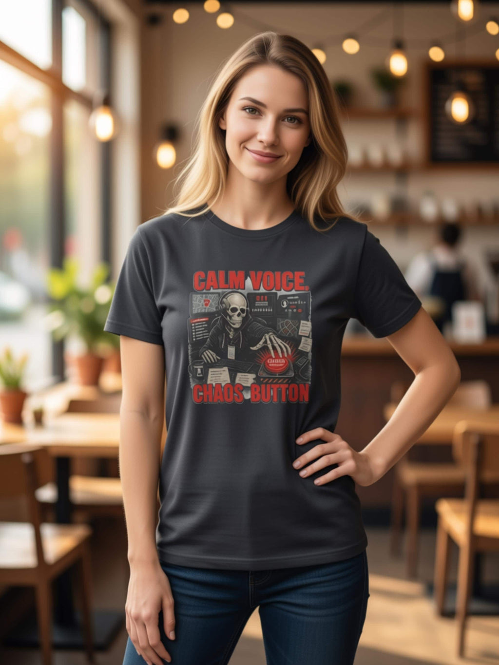 Calls, Stickies and Panic Dispatcher Skeleton Shirt