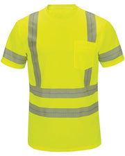 Red Kap SVY4 Men's High Visibility Short Sleeve T-Shirt