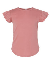 Rabbit Skins 3339 Toddler Flutter Sleeve Tee