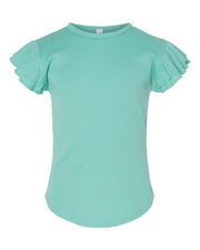 Rabbit Skins 3339 Toddler Flutter Sleeve Tee
