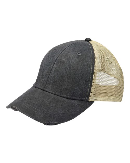 Adams Headwear OL102 Ollie Distressed Trucker Cap