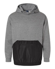 MV Sport 23112 Unisex Mixed Media Hooded Sweatshirt