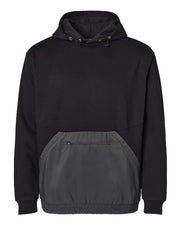 MV Sport 23112 Unisex Mixed Media Hooded Sweatshirt