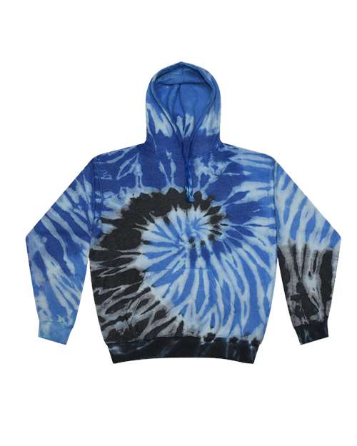 Colortone 8600 Unisex Tie-Dyed Cloud Inside-Out Fleece Hooded Sweatshirt