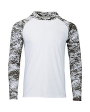Paragon 241 Men's Biloxi Performance Colorblocked Hooded Long Sleeve T-Shirt