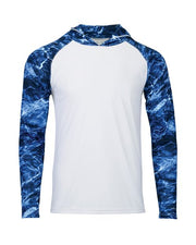 Paragon 241 Men's Biloxi Performance Colorblocked Hooded Long Sleeve T-Shirt