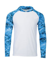 Paragon 241 Men's Biloxi Performance Colorblocked Hooded Long Sleeve T-Shirt