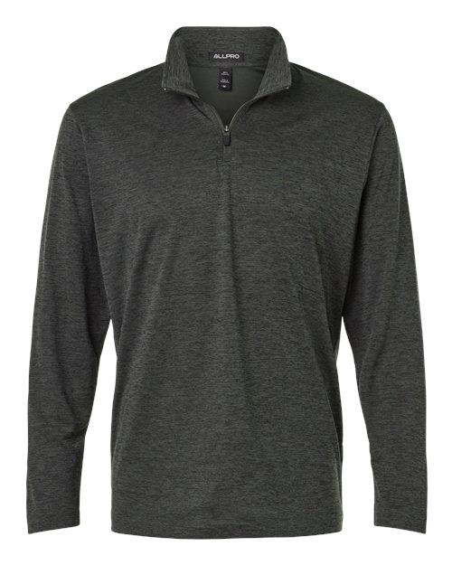 AllPro 4HM700 Men's Pro-Lock Performance Mélange Quarter-Zip Pullover