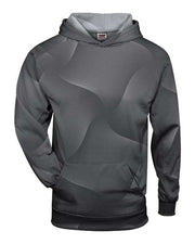 Badger 2413 Youth Warp Hooded Long Sleeve T-Shirt