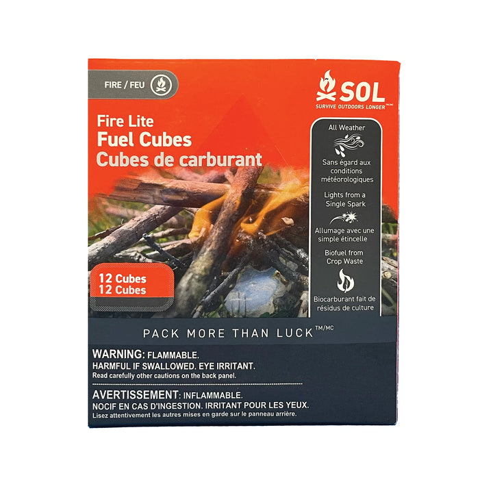 Rothco Sol Fire Lite Fuel Cubes - 12 Pieces