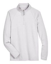 Devon & Jones DG480 Men's CrownLux Performance® Clubhouse Micro-Stripe Quarter-Zip Pullover