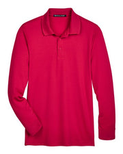 Devon & Jones DG20L Men's CrownLux Performance® Plaited Long Sleeve Polo