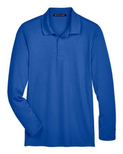 Devon & Jones DG20L Men's CrownLux Performance® Plaited Long Sleeve Polo