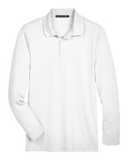 Devon & Jones DG20L Men's CrownLux Performance® Plaited Long Sleeve Polo