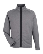 CORE365 CE72 Men's Venture Heathered Stripe Full-Zip Jacket
