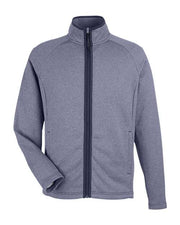 CORE365 CE72 Men's Venture Heathered Stripe Full-Zip Jacket