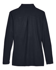 Devon & Jones DG20LW Women's CrownLux Performance® Plaited Long Sleeve Polo
