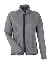 CORE365 CE72W Women's Venture Heathered Stripe Full-Zip Jacket