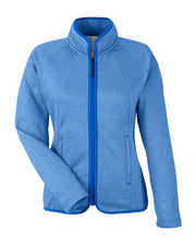 CORE365 CE72W Women's Venture Heathered Stripe Full-Zip Jacket