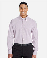 Devon & Jones DG540 Men's CrownLux Performance® Micro Windowpane Woven Dress Shirt
