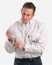 Berne Apparel FRSH21 Men's Flame-Resistant Down Plaid Work Shirt