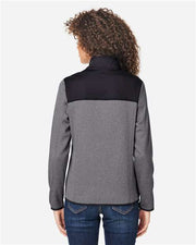CORE365 CE74W Women's Venture Heathered Stripe Hybrid Jacket
