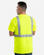 Berne Apparel HVK012T Men's Tall Hi-Vis Class 2 Performance T-Shirt