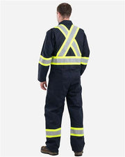 Berne Apparel HVC250 Men's Safety Striped Unlined Coverall