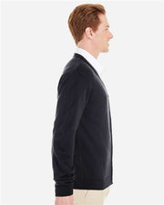 Harriton M425 Men's Pilbloc™ V-Neck Button Cardigan Sweater