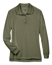 Harriton M211LW Women's Advantage Long Sleeve Tactical Polo
