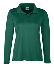 Team 365 TT51LW Women's Zone Performance Long Sleeve Polo