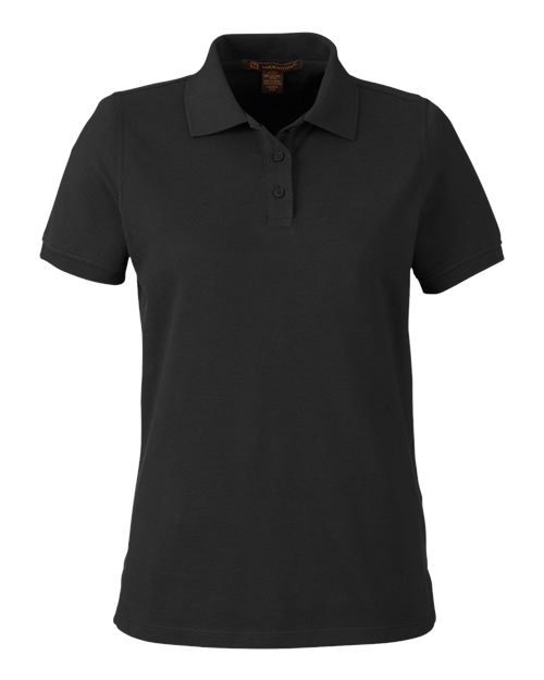 Harriton M205W Women's Valiant Cotton Snag Protect Polo