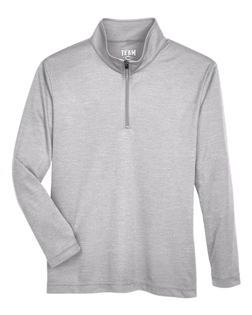 Team 365 TT31HY Youth Zone Sonic Heather Performance Quarter-Zip Pullover