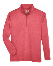 Team 365 TT31HY Youth Zone Sonic Heather Performance Quarter-Zip Pullover