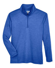 Team 365 TT31HY Youth Zone Sonic Heather Performance Quarter-Zip Pullover