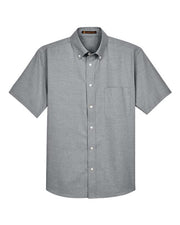 Harriton M600S Men's Oxford Short Sleeve with Stain-Release