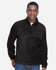 Harriton M980 Men's Fleece Quarter-Zip Pullover
