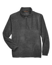 Harriton M980 Men's Fleece Quarter-Zip Pullover