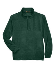 Harriton M980 Men's Fleece Quarter-Zip Pullover