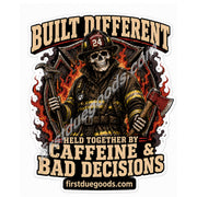 Choose Your Design - 2 Inch Waterproof Dark Humor Firefighter Stickers