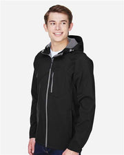 North End 88166 Men's Prospect Two-Layer Fleece Bonded Soft Shell Hooded Jacket