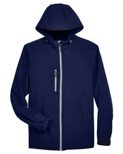North End 88166 Men's Prospect Two-Layer Fleece Bonded Soft Shell Hooded Jacket