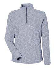 North End NE415W Women's Eclipse Jacquard Quarter-Zip Pullover