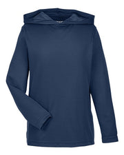 Team 365 TT41Y Youth Zone Performance Hooded Long Sleeve T-Shirt