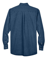 Harriton M550T Men's Tall Denim Shirt