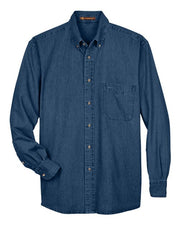 Harriton M550T Men's Tall Denim Shirt