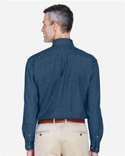 Harriton M550T Men's Tall Denim Shirt