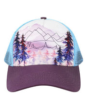 LOCALE 5PTKR Printed Five-Panel Trucker Cap