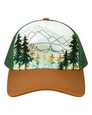 LOCALE 5PTKR Printed Five-Panel Trucker Cap