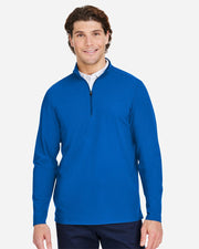 Devon & Jones DG410 Men's CrownLux Performance® Windsor Welded Quarter-Zip Pullover